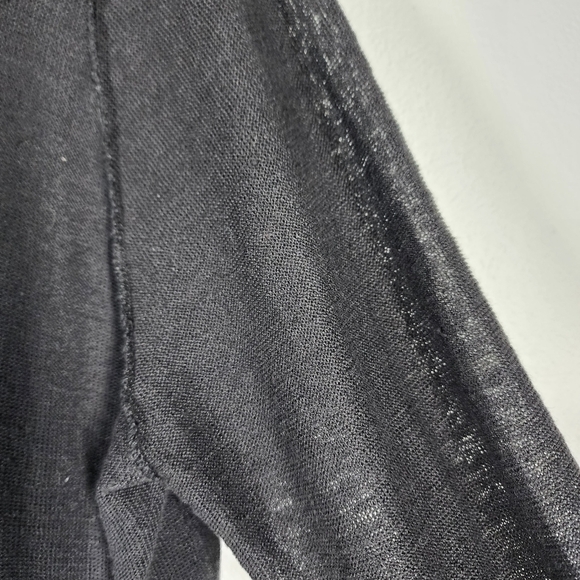 BASCO LINEN BUTTON FRONT SWEATER - Picture 6 of 8